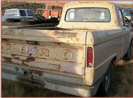 1964 Ford F-100 Styleside 1/2 Ton Pickup Truck For Sale $3,500 right rear view