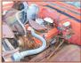 1967 Chevrolet C-30 One Ton Commercial Flatbed Truck For Sale $3,000 left front engine compartment view