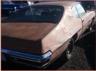 1970 Pontiac Tempest T-37 350 Two Door Hardtop For Sale $6,500 right reart view