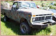 1976 Ford F-150 Ranger 4X4 1/2 Ton Pickup Truck Camo For Sale $1,750 right front view