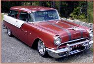 1955 Pontiac Star Chief Custom Safari Station Wagon For Sale $30,000 right front view