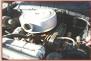 1956 Ford Fairlane Sunliner P-code Convertible Black left front motor view