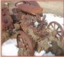 1918 Fordson Model F Ladder Side Farm Tractor with Mower right front view