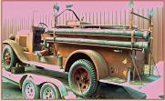 1934 Reo Speedwagon 1 1/2 Ton Pumper Fire Engine For Sale $5,000 left rear view