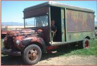 1941-46 IHC International K-5 Model 214 1 1/2 Ton Railway Express Delivery Van For Sale left front view