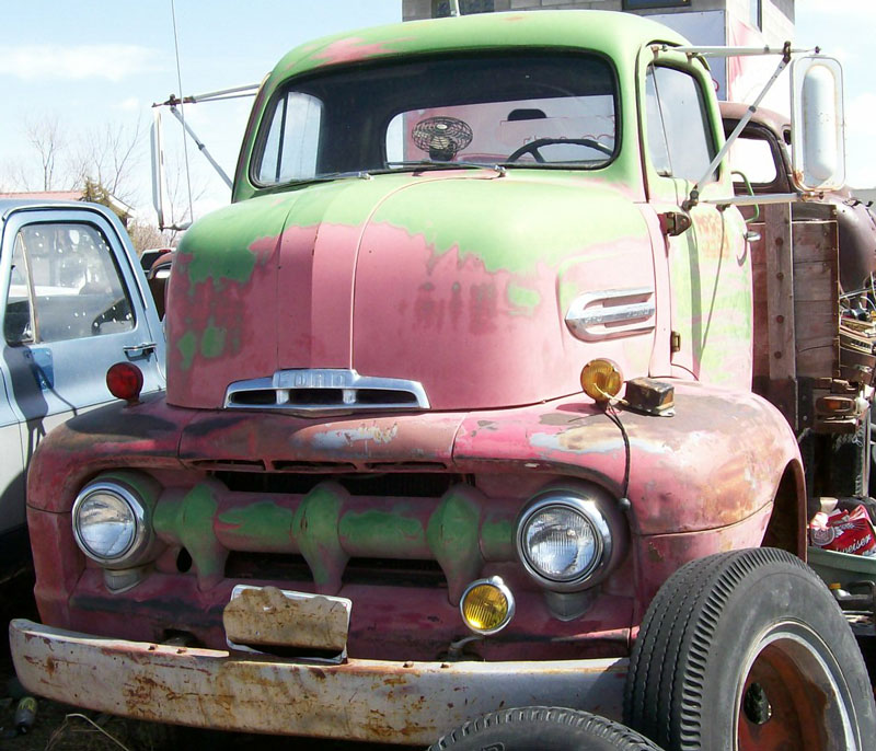 1951 Ford F5 COE CabOverEngine Flatbed Truck For Sale