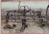 Vintage Montana farm and ranch implements horsedrawn duck foot plow yard art for sale $750