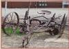 Vintage Montana farm and ranch implement horse-drawn riding row tiller yard art for sale $1,000