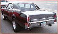 1967 Oldsmobile Custlas 4-4-2 2 door post sedan left rear view