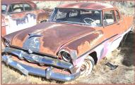 1956 Plymouth Savoy V-8 optioned 2 door post sedan left front view