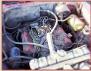 1959 Plymouth Belvedere 2 door hardtop front motor view
