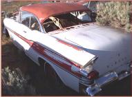 1957 Pontiac Chieftain Catalina 2 door hardtop left rear view for sale $4,500