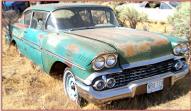 1958 Chevrolet Biscayne 2 door post sedan right front view