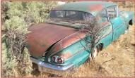 1958 Chevrolet Biscayne 2 door post sedan right rear view