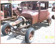 1926 Ford Model T 2 door coupe body and chassis left front view