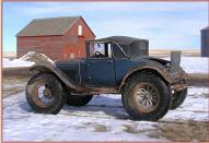 1930 Ford Model A Cabriolet Mail Carrier left rear view