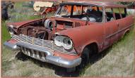 1957 Plymouth Deluxe Suburban 2 Door Station Wagon For Sale left front view
