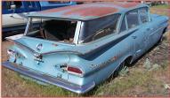 1959 Chevrolet Biscayne Brookwood 4 Door 6 Passenger Station Wagon For Sale right rear view