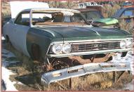 1966 Chevrolet Chevelle Malibu 2 Door Hardtop Body & Chassis For Sale right front view