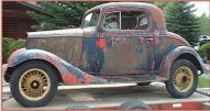 1933 Chevrolet Standard Mercury 3 window coupe for sale $10,000 left side view