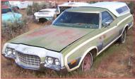 1972 Ford Ranchero Squire 2 Door Car Pickup For Sale $3,500 left front view