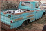 1959 Chevrolet Model 3A Apache 3100 1/2 Ton Fleetside Pickup Truck For Sale $4,500 right rear view