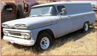1961 Chevrolet C-30 Apache One Ton LWB Panel Truck For Sale $4,000 left front view