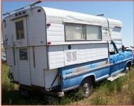 1972 Ford F-250 Camper Special with Alaskan Camper For Sale right rear view