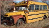1955 IHC International R-160 1 1/2 Ton 16 Passenger School Bus For Sale $2,500 left front view