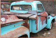 1955 Ford F-100 Custom Cab 1/2 Ton Stepside Pickup Truck For Sale $2,000 right rear view
