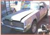1968 mercury Cougar 289 CID V-8 with 3 on the floor A/C car