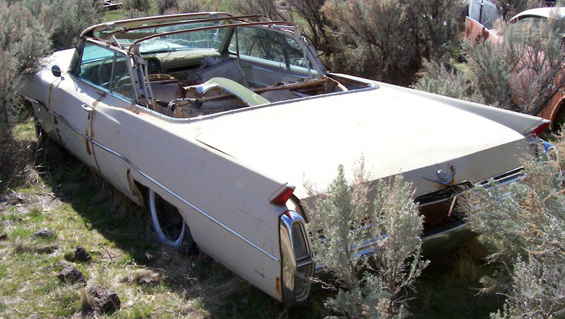 1964 Cadillac Series 62 convertible left rear view