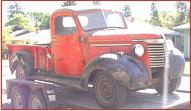 1940 Chevy Model KC 1/2 ton pickup truck before dismantling right front view