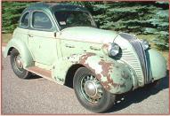 1937 Brauks 8 custom Terraplane/DeSoto 5 window hot rod coupe right front view for sale $70,000