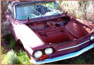 1963 Chevy Corvair 900 Series Monza convertible right front view