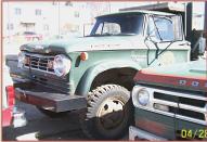 1966 Dodge W500 Power Wagon 4X4 2 ton flatbed truck front left view for sale $4,500