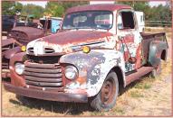 1950 Ford F-2 3/4 ton pickup truck left front view