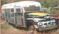 1951 Ford F-5 18 passenger school bus RV conversion left front view