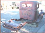 1935 Ford V-8 50 model 830 1/2 ton pickup truck cab and chassis right rear view