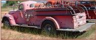 1949 IHC International Series KB-12 fire pumper engine left rear view