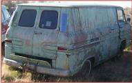 1963 Chevrolet Corvair Corvan 95 Model R12 Series 1000 Six Commercial Panel Van For Sale $3,500 right rear view