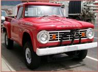 1967 Dodge W100 Power Wagon 4X4 Utiline Factory Snow Plow1/2 Ton Pickup Truck For Sale $12,000 right front view