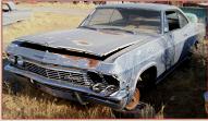 1965 Chevrolet Impala 2 Door Hardtop Silver For Sale $5,500 left front view