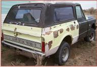 1972 Chevrolet Blazer Model K Series 5 1/2 Ton 4X4 Open Utility Truck For Sale $4,000 right rear view
