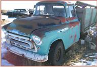 1957 Chevrolet Model 3E Series 3600 3/4 To 1 Ton Box Bed Truck For Sale $4,500 left front view