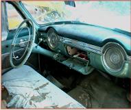1953 Oldsmobile Ninety-Eight 98 Four Door Sedan Green For Sale $3,000 right front interior view