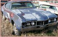1968 Oldsmobile Cutlass Supreme 4-4-2 Two Door Holiday Hardtop For Sale $6,500 right front view