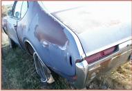 1968 Oldsmobile Cutlass Supreme 4-4-2 Two Door Holiday Hardtop For Sale $6,500 left rear quarter view