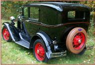 1931 Ford Model A Slant Window Blind Back 2 Window 4 Passenger 4 Door Sedan For Sale $27,000 left rear view