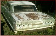 1963 Chevrolet Impala SS Super Sport 2 Door Hardtop Green For Sale $4,000 left rear view